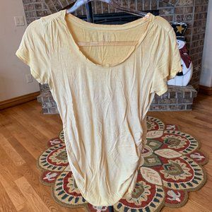 Motherhood Maternity Very Lightweight Mustard Colored Tee Shirt - Women's Size S